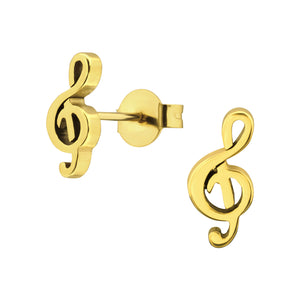 MUSIC - SURGICAL GRADE 316L STAINLESS STEEL EARRINGS