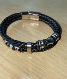 Double Layer Men Bracelet - Leather