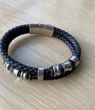 Double Layer Men Bracelet - Leather