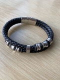 Double Layer Men Bracelet - Leather