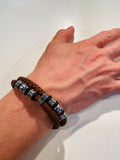 Double Layer Men Bracelet - Leather