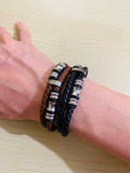 Double Layer Men Bracelet - Leather